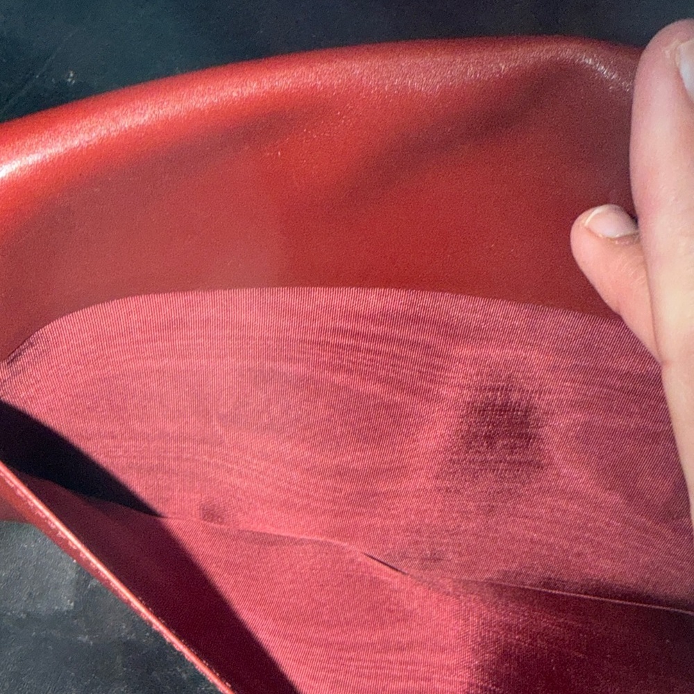 Cartier Burgundy Leather Clutch with Gold Accents travel Passport - Picture 6 of 12